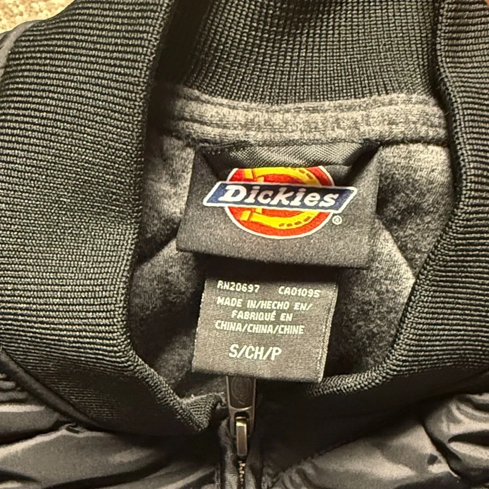Dickies Black Diamond Quilted Vest Sz Sm Like New